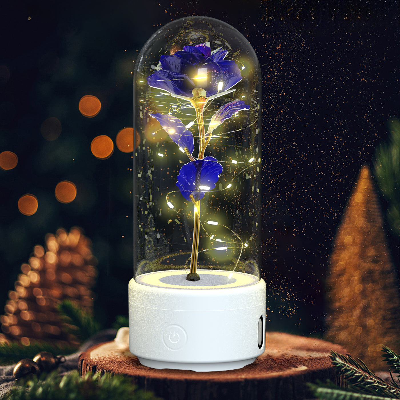 2-in-1 LED Eternal Rose – Bluetooth Speaker Glass Dome Gift - Image 17