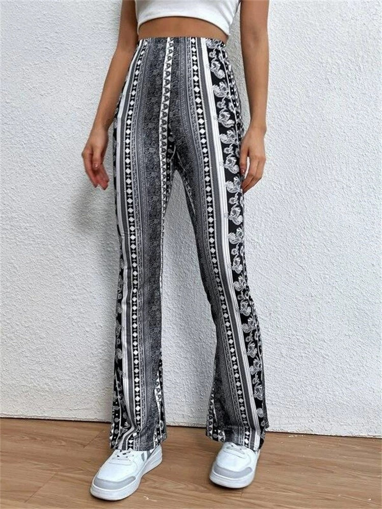 Women’s High Elastic Print Pants – Slim Fit Sexy Trousers - Image 11