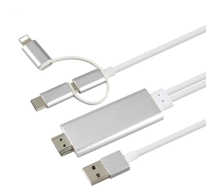 USB-C to HDMI Adapter – 3-in-1 Mobile Projection Cable - Image 7