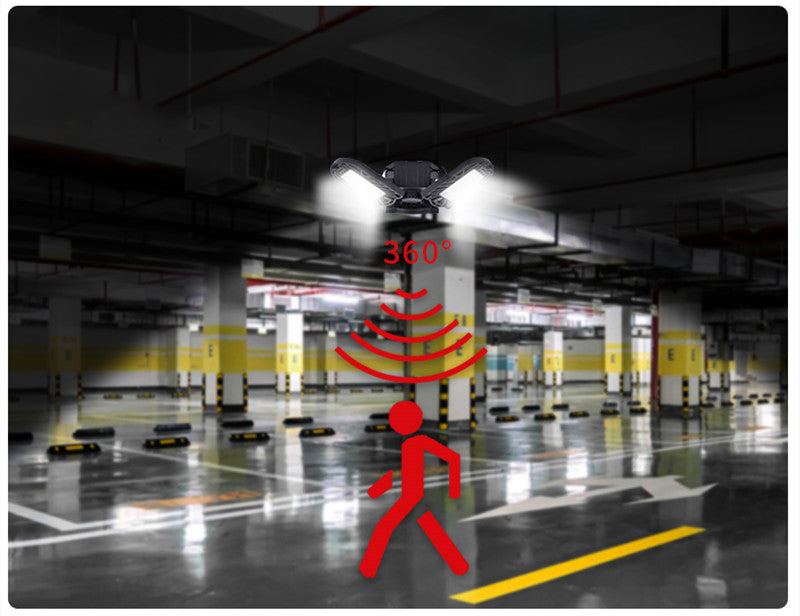 Deformable LED Ceiling Light – 6000LM Garage & Warehouse Light - Image 10