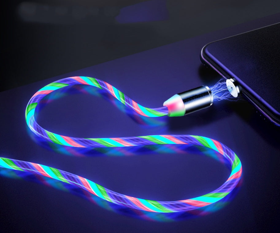 Magnetic LED Charging Cable – Flowing Light for iPhone, Android & Type-C - Image 6
