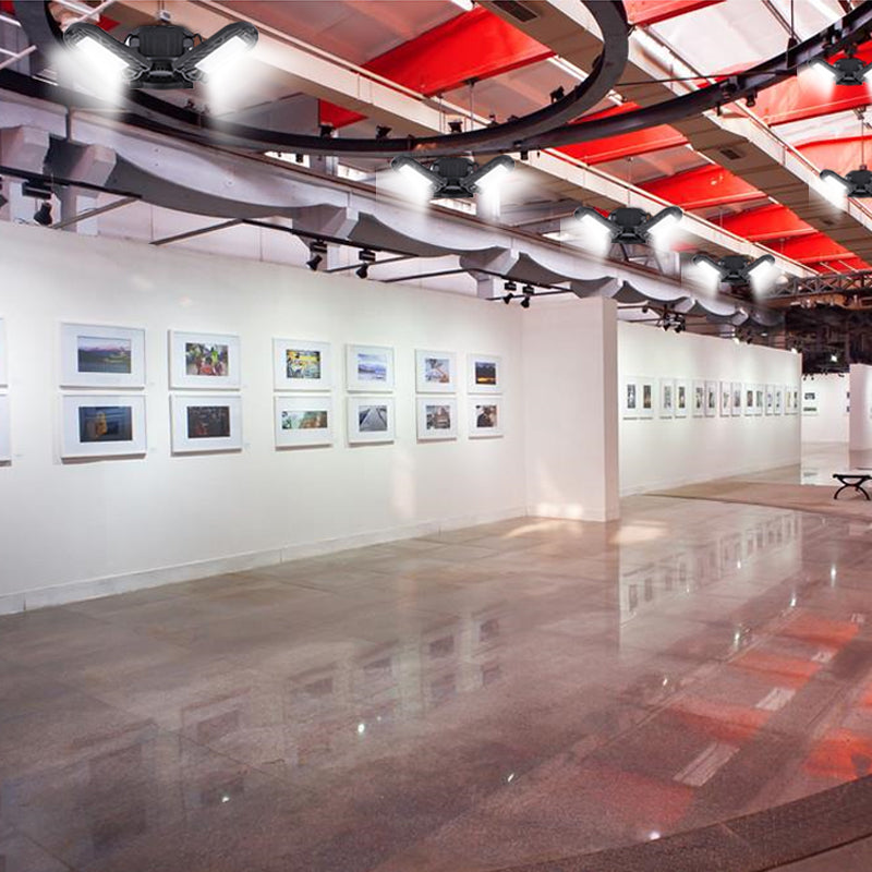 Deformable LED Ceiling Light – 6000LM Garage & Warehouse Light - Image 2
