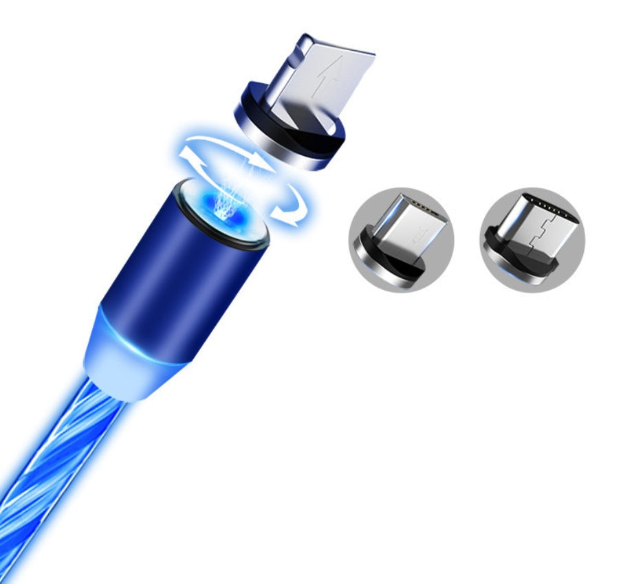 Magnetic LED Charging Cable – Flowing Light for iPhone, Android & Type-C - Image 10