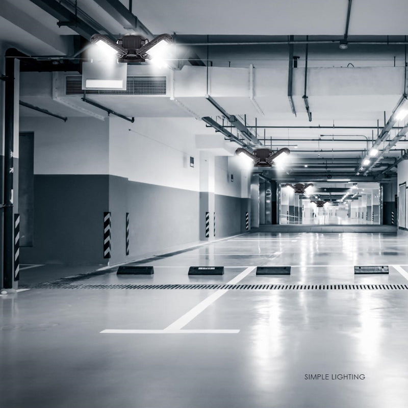 Deformable LED Ceiling Light – 6000LM Garage & Warehouse Light - Image 8