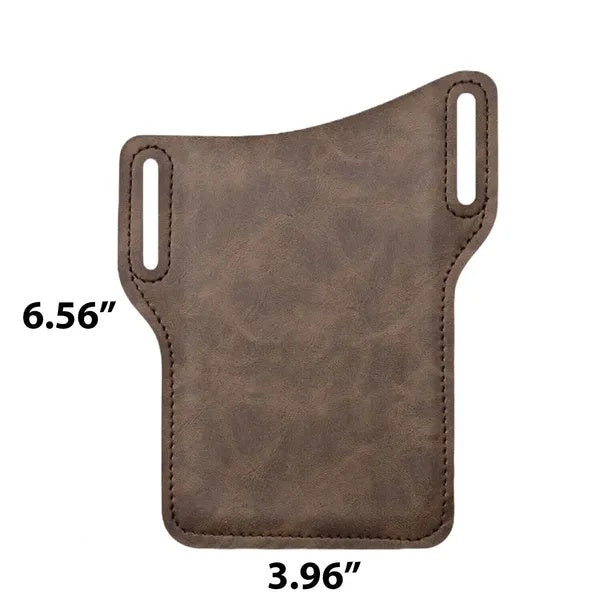 Men’s Phone Belt Pouch – Leather Waist Holster Case - Image 4