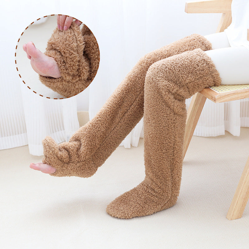 Women’s Over-Knee Fuzzy Socks – Winter Warm Long Stockings