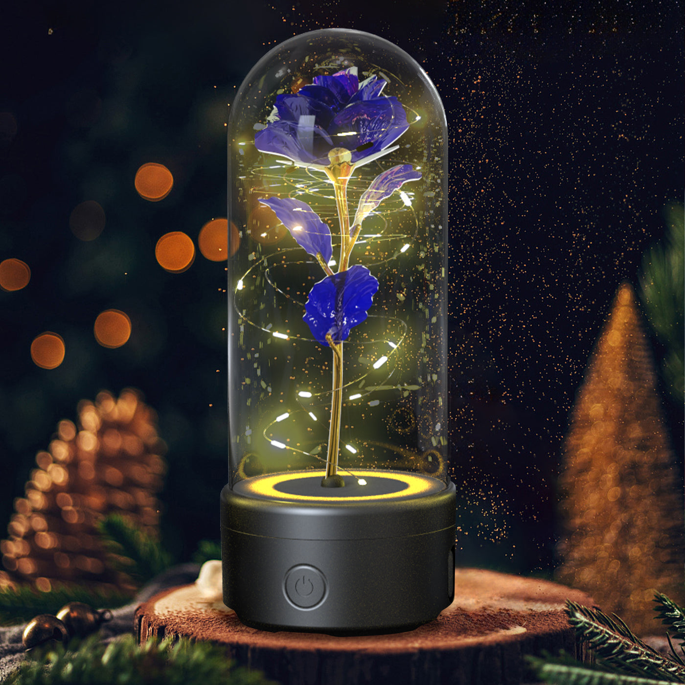 2-in-1 LED Eternal Rose – Bluetooth Speaker Glass Dome Gift - Image 13