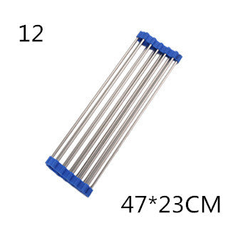 Foldable Stainless Steel Sink Rack – Kitchen Drying Organizer - Image 17
