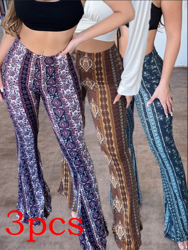 Women’s High Elastic Print Pants – Slim Fit Sexy Trousers - Image 21