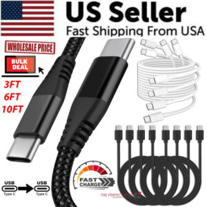 Braided USB-C Cable – Fast Charging & Data Sync Cord
