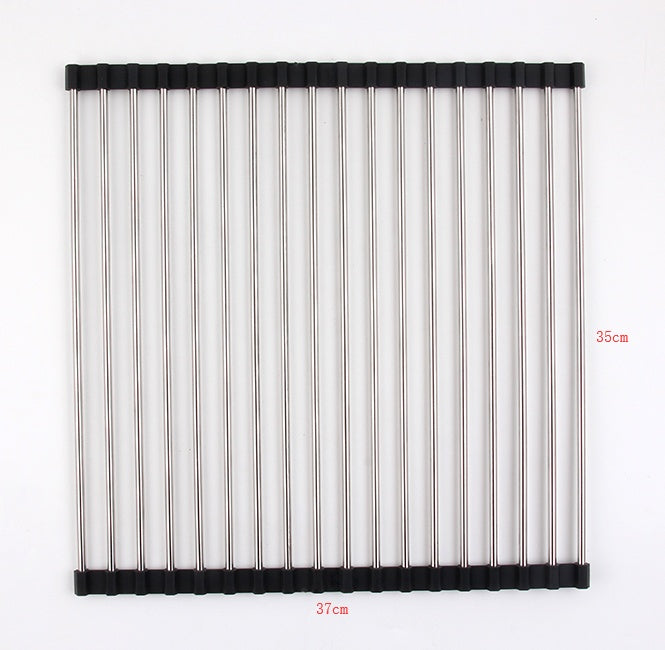 Foldable Stainless Steel Sink Rack – Kitchen Drying Organizer - Image 14