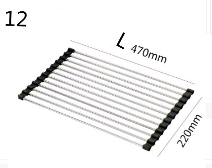 Foldable Stainless Steel Sink Rack – Kitchen Drying Organizer - Image 10