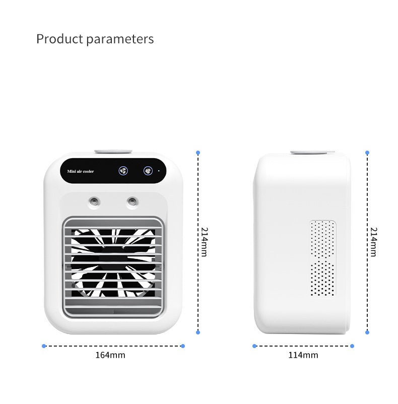 Portable Mini Air Cooler – USB Mist Cooling Fan - Image 2