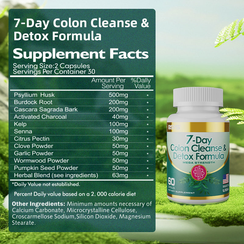 7-Day Colon Cleanse Capsules – Detox & Digestive Support - Image 2