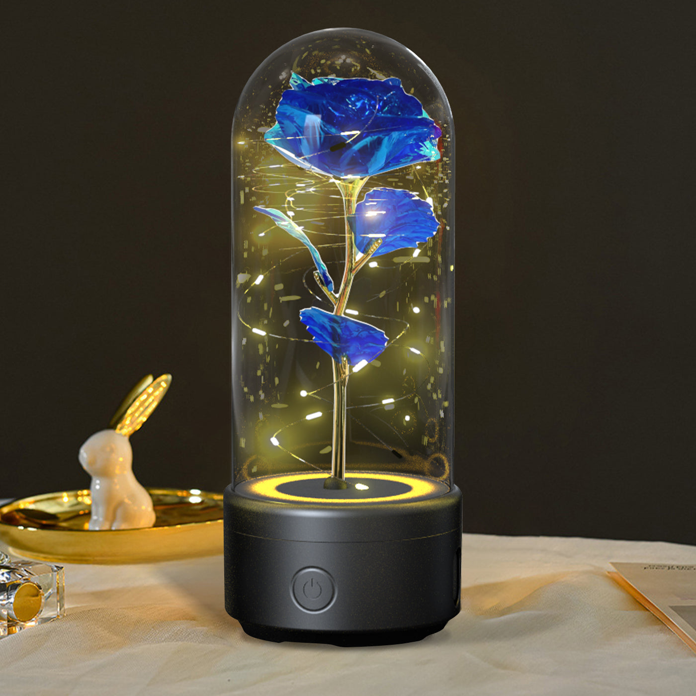 2-in-1 LED Eternal Rose – Bluetooth Speaker Glass Dome Gift - Image 10
