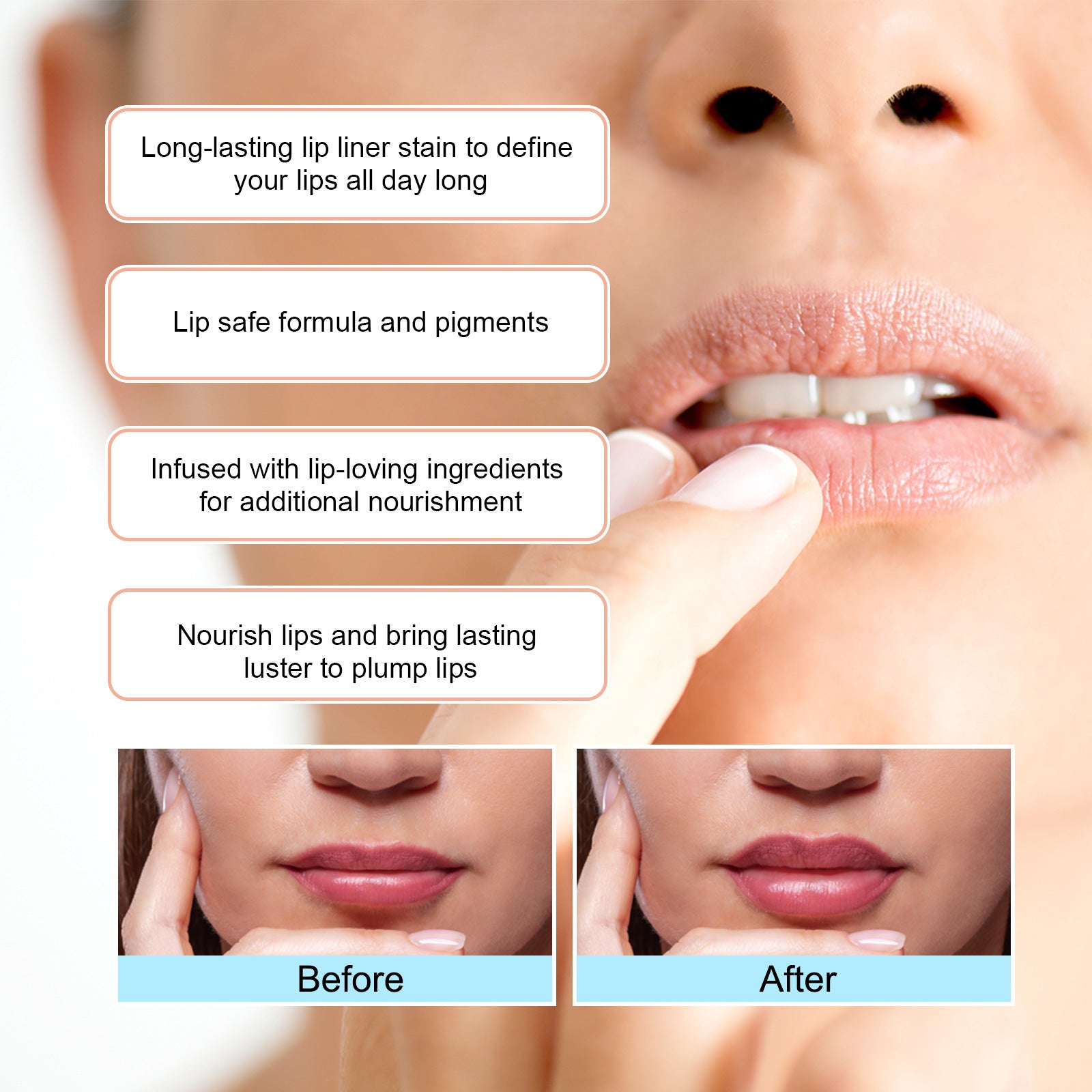 Stripping Lip Liner – Waterproof Long-Lasting Lip Pencil - Image 3