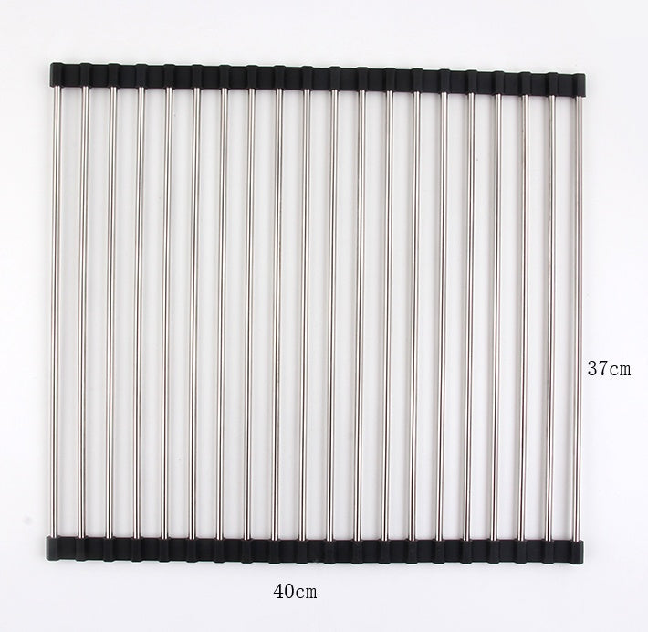 Foldable Stainless Steel Sink Rack – Kitchen Drying Organizer - Image 15