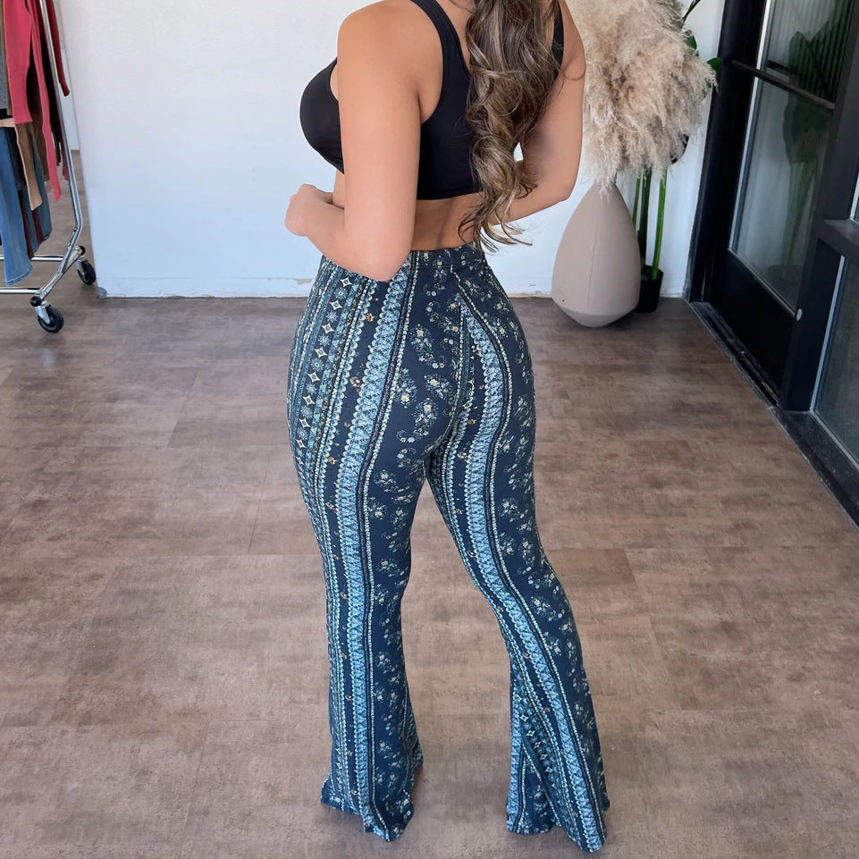 Women’s High Elastic Print Pants – Slim Fit Sexy Trousers - Image 3
