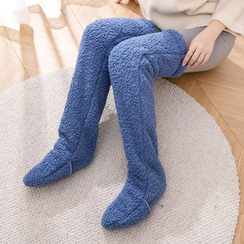 Women’s Over-Knee Fuzzy Socks – Winter Warm Long Stockings - Image 14