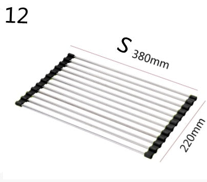 Foldable Stainless Steel Sink Rack – Kitchen Drying Organizer - Image 7