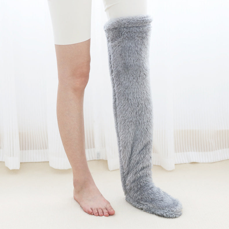 Women’s Over-Knee Fuzzy Socks – Winter Warm Long Stockings - Image 10