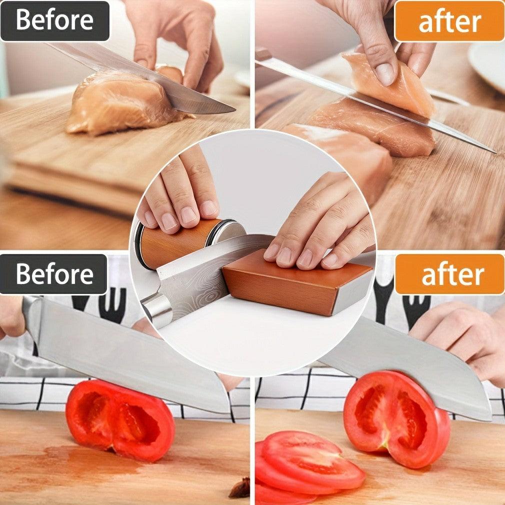 Diamond Rolling Knife Sharpener – Dual-Grind Kitchen Tool - Image 6