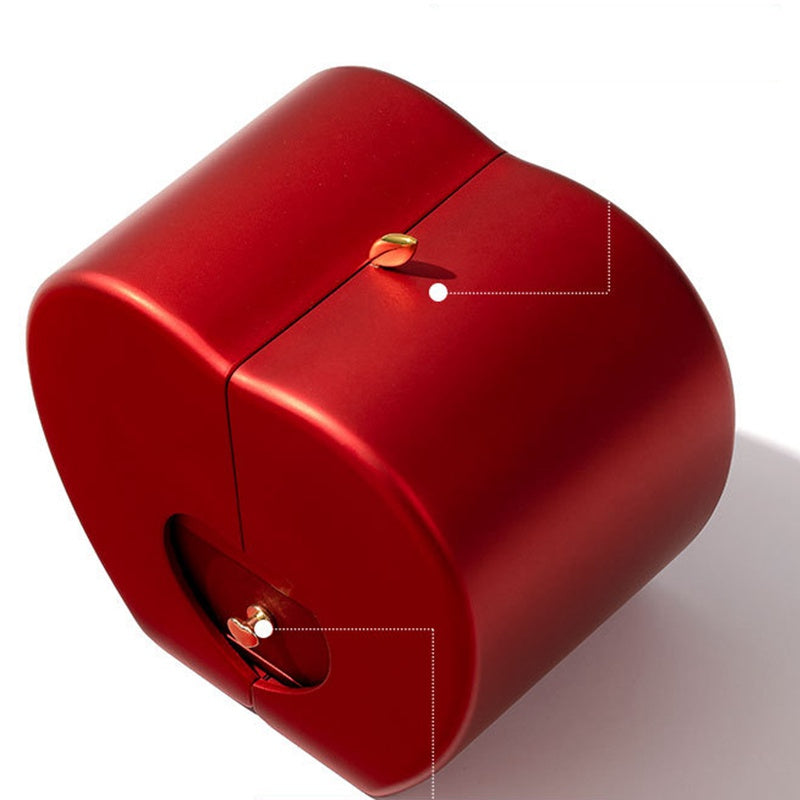 Red Apple Rose Jewelry Box – Heart Necklace Gift Set - Image 8