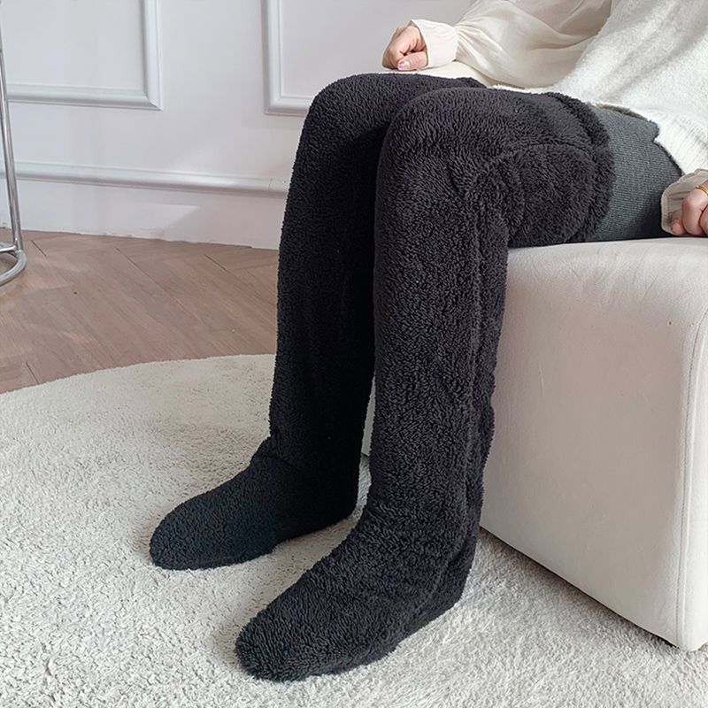 Women’s Over-Knee Fuzzy Socks – Winter Warm Long Stockings - Image 20