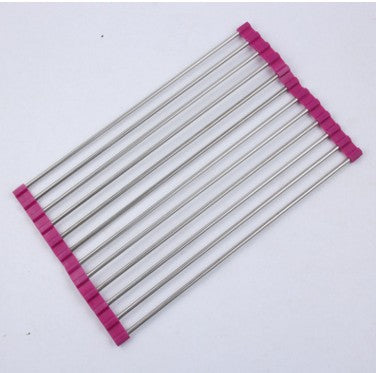 Foldable Stainless Steel Sink Rack – Kitchen Drying Organizer - Image 24