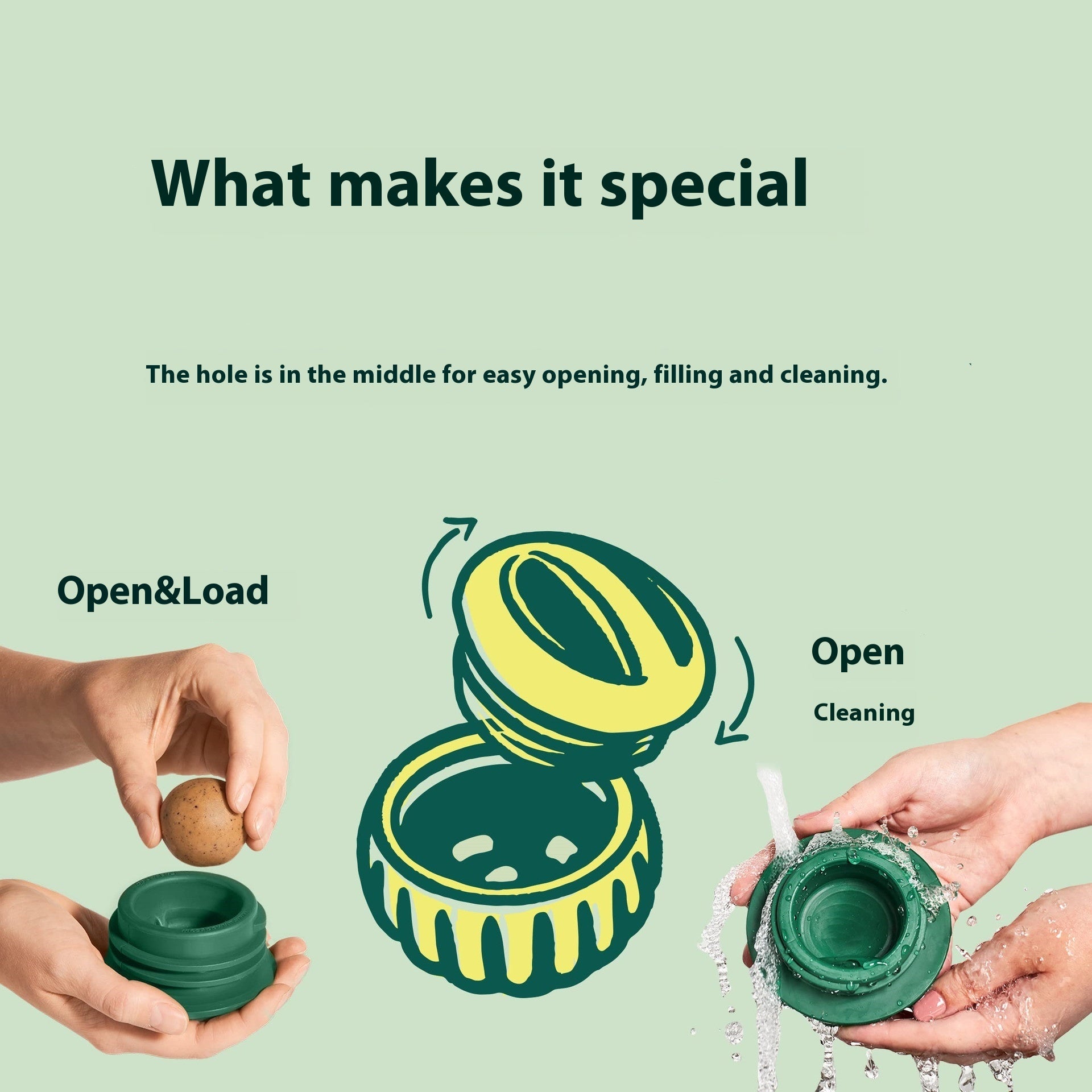 Silicone Slow Feeder Dog Toy Ball - Image 2