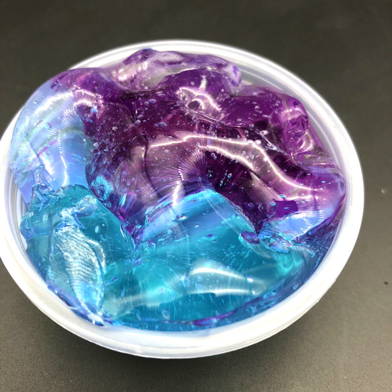 Color Matching Gradient Crystal Slime – Multicolor DIY Mud Toy