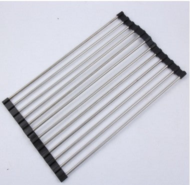 Foldable Stainless Steel Sink Rack – Kitchen Drying Organizer - Image 4