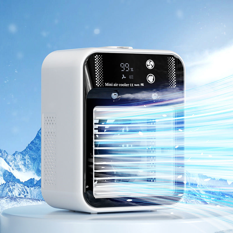 Portable Mini Air Cooler – USB Mist Cooling Fan - Image 9