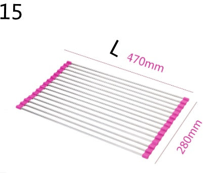 Foldable Stainless Steel Sink Rack – Kitchen Drying Organizer - Image 23
