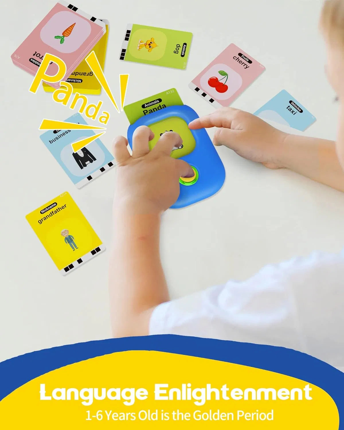 Talking Flash Cards for Kids – 224 Sight Words Montessori Learning Toy - Image 7
