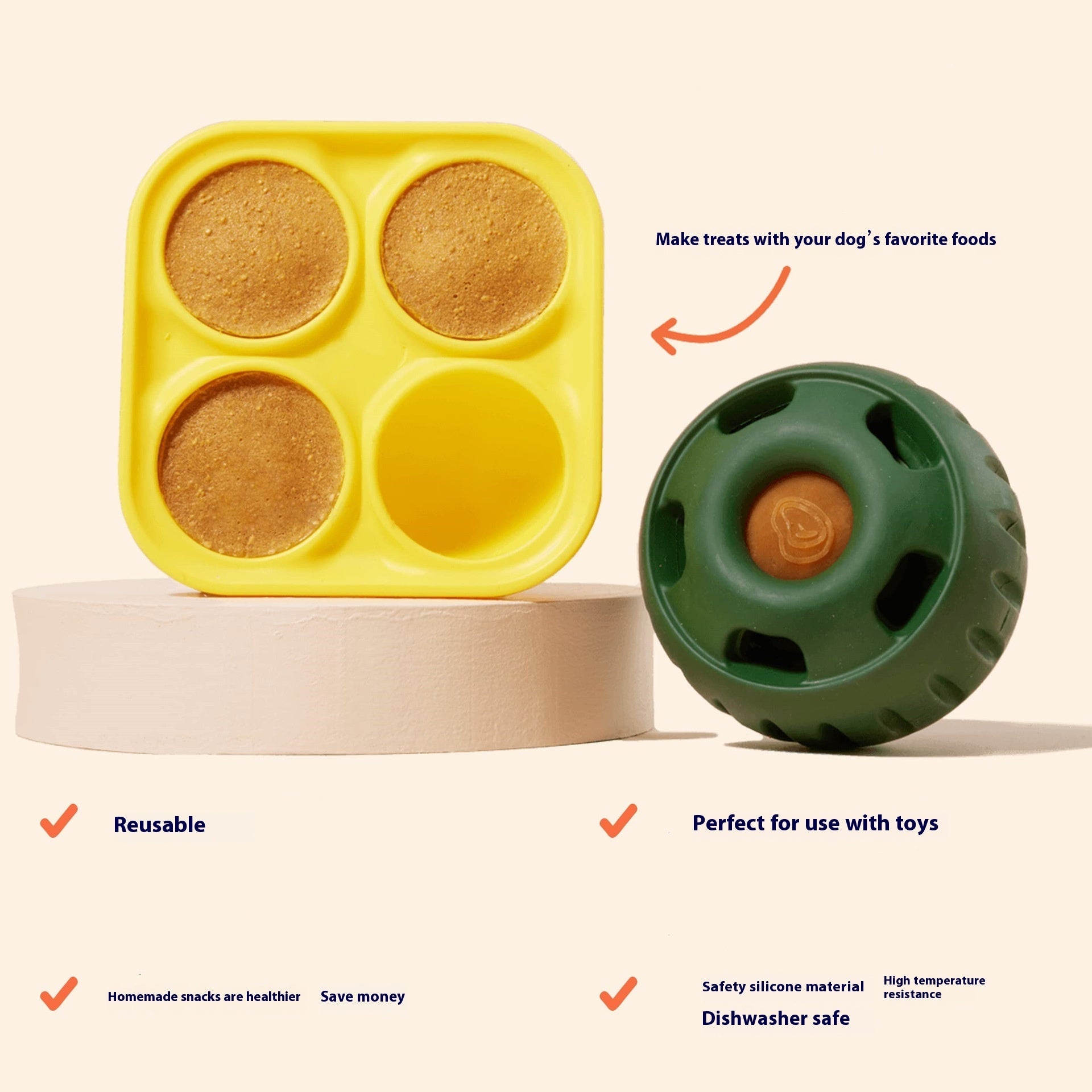 Silicone Slow Feeder Dog Toy Ball - Image 3
