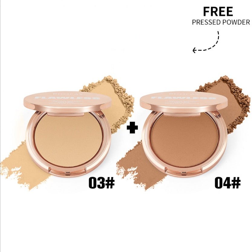 PHOFAY Matte Pressed Powder – Oil Control Flawless Finish - Image 19