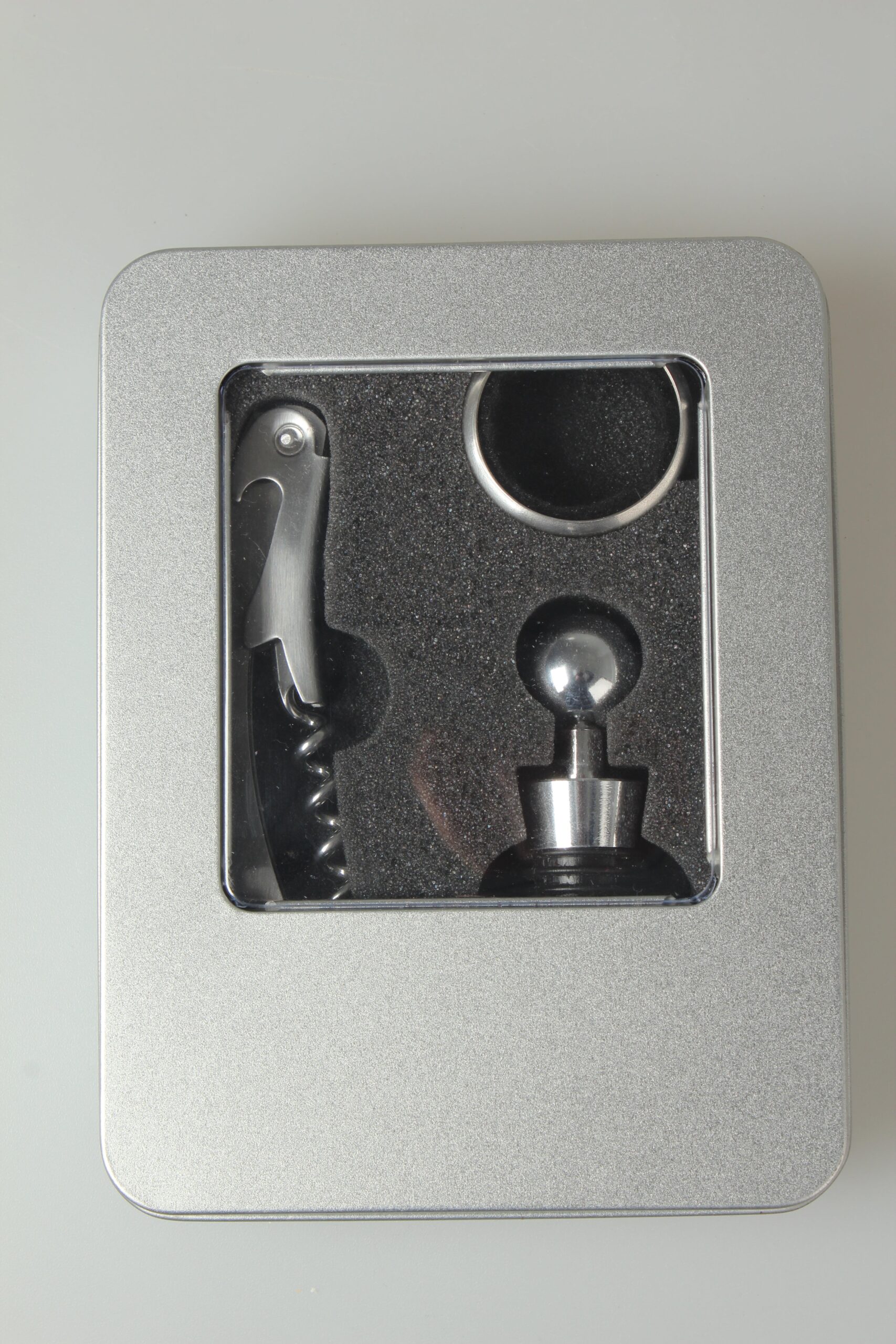 3-Piece Wine Opener Set – Corkscrew Foil Cutter & Stopper - Image 3