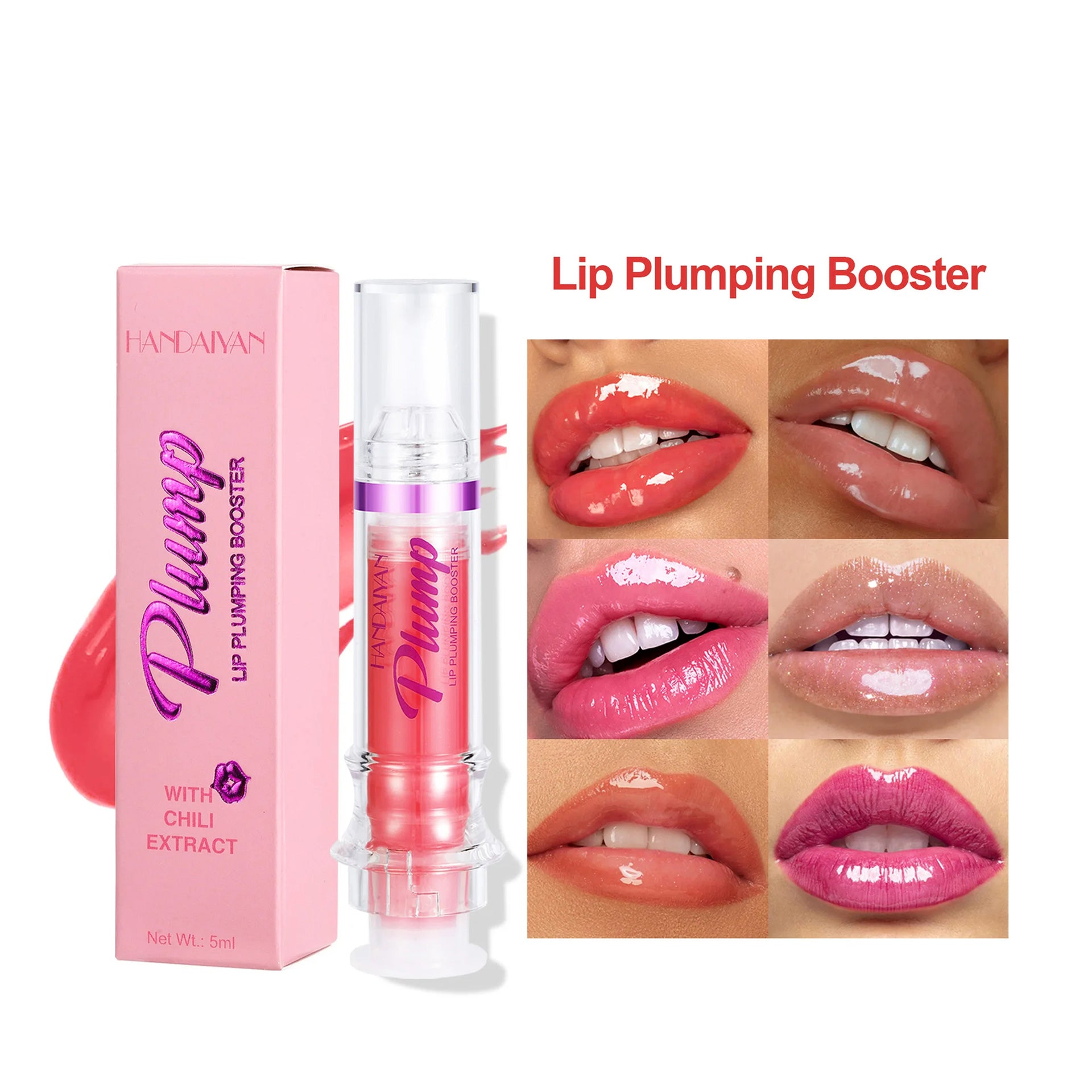New Tube Lip Rich Lip Color Slightly Spicy Lip Honey Lip Glass Mirror Face Lip Mirror Liquid Lipstick - Image 4