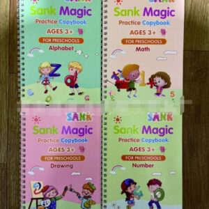 English Calligraphy Practice Stickers – Handwriting Copybook Set