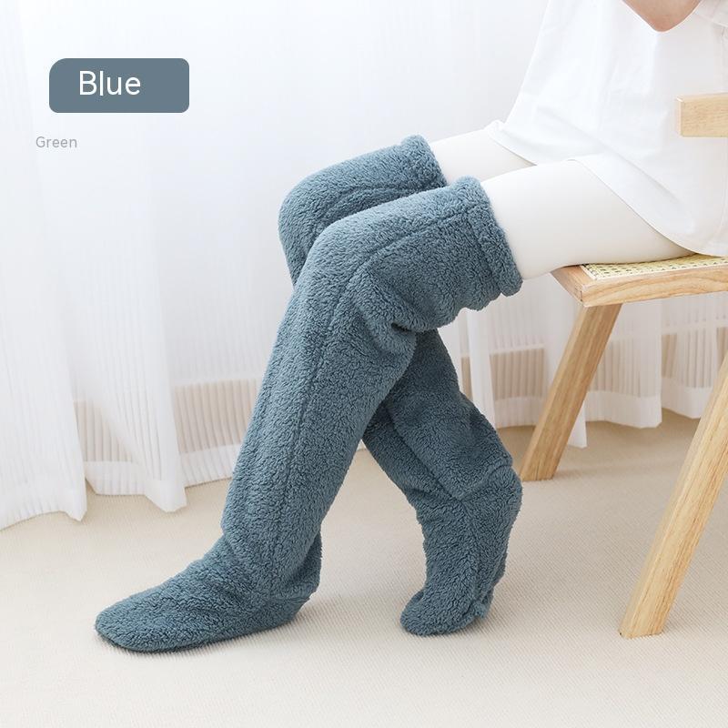 Women’s Over-Knee Fuzzy Socks – Winter Warm Long Stockings - Image 21