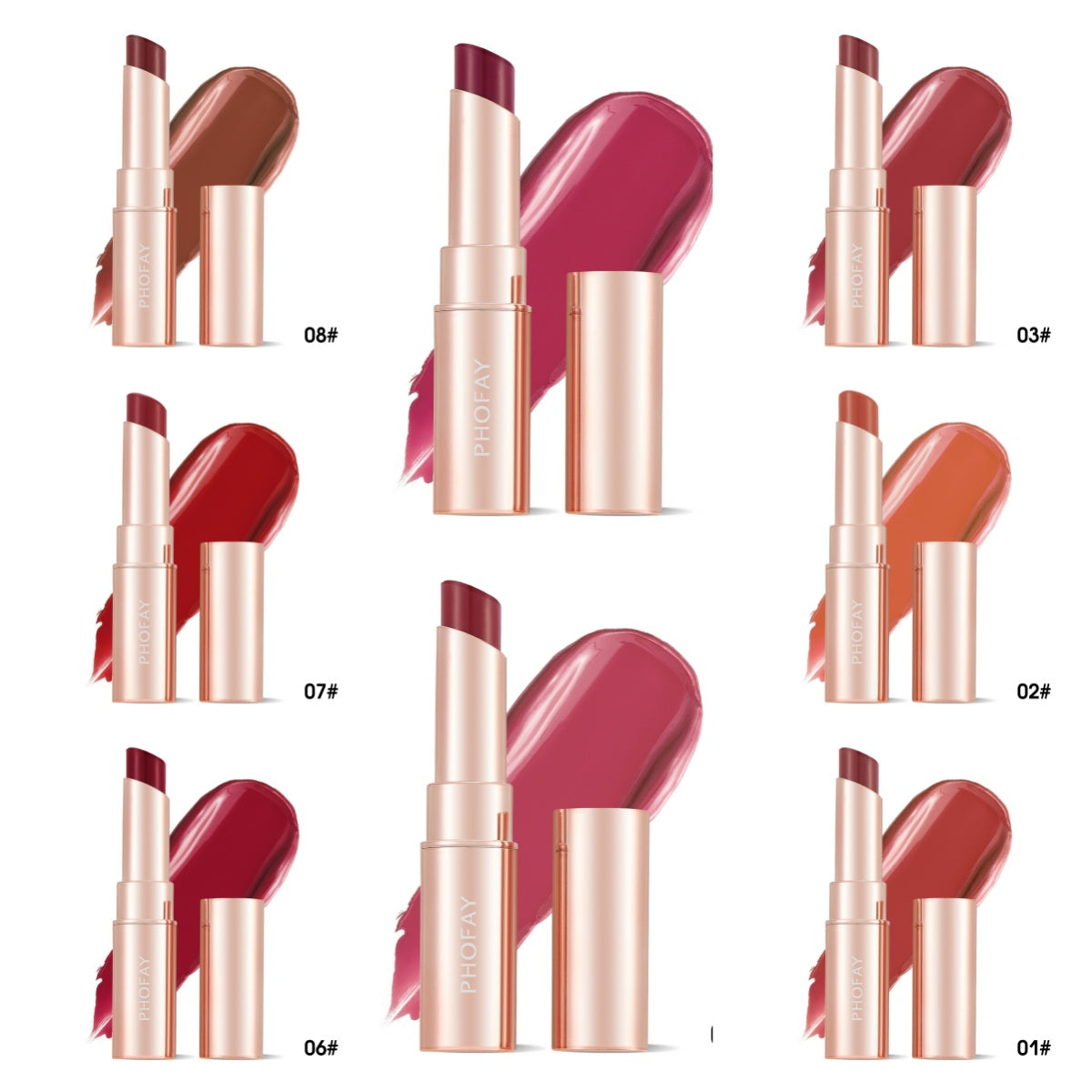 PHOFAY Moisturizing Lipstick – Hydrating Smooth Color - Image 16
