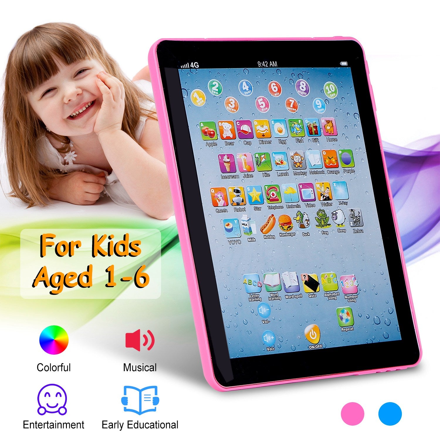 Baby Learning Tablet – Educational ABC & Numbers Toddler Toy - Image 12
