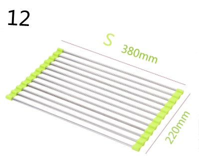 Foldable Stainless Steel Sink Rack – Kitchen Drying Organizer - Image 8