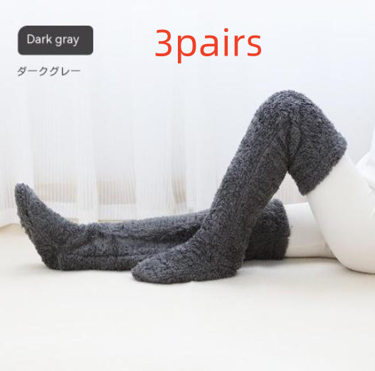 Women’s Over-Knee Fuzzy Socks – Winter Warm Long Stockings - Image 24