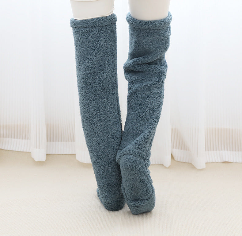 Women’s Over-Knee Fuzzy Socks – Winter Warm Long Stockings - Image 6