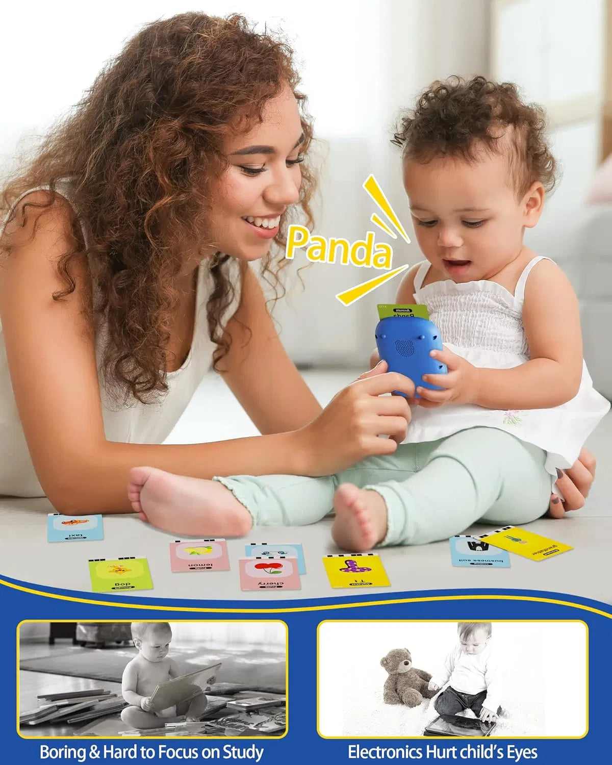 Talking Flash Cards for Kids – 224 Sight Words Montessori Learning Toy - Image 4
