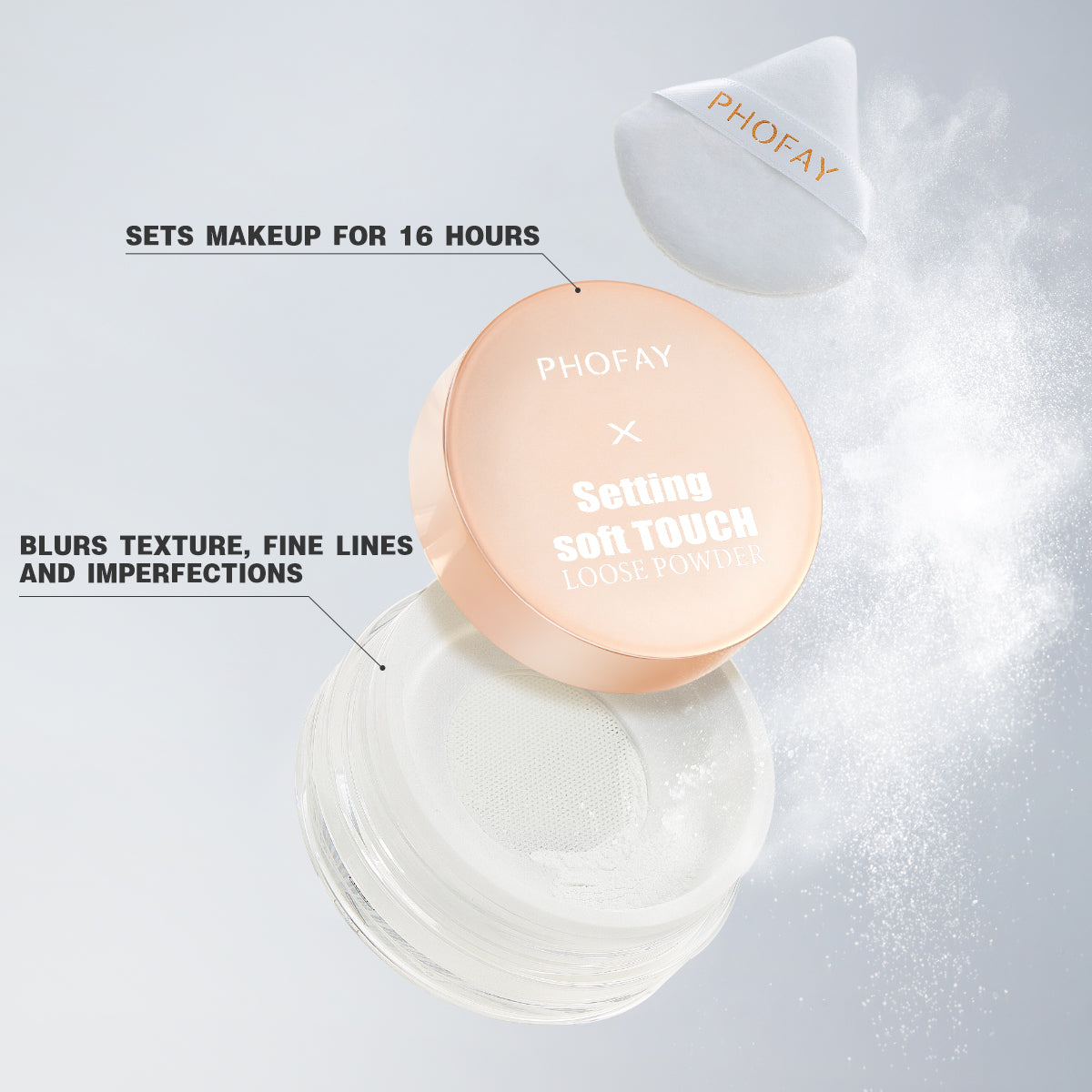 PHOFAY Soft Touch Setting Powder – Matte Finish Loose Powder - Image 6