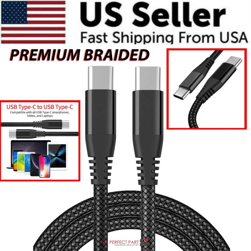 Braided USB-C Cable – Fast Charging & Data Sync Cord - Image 3