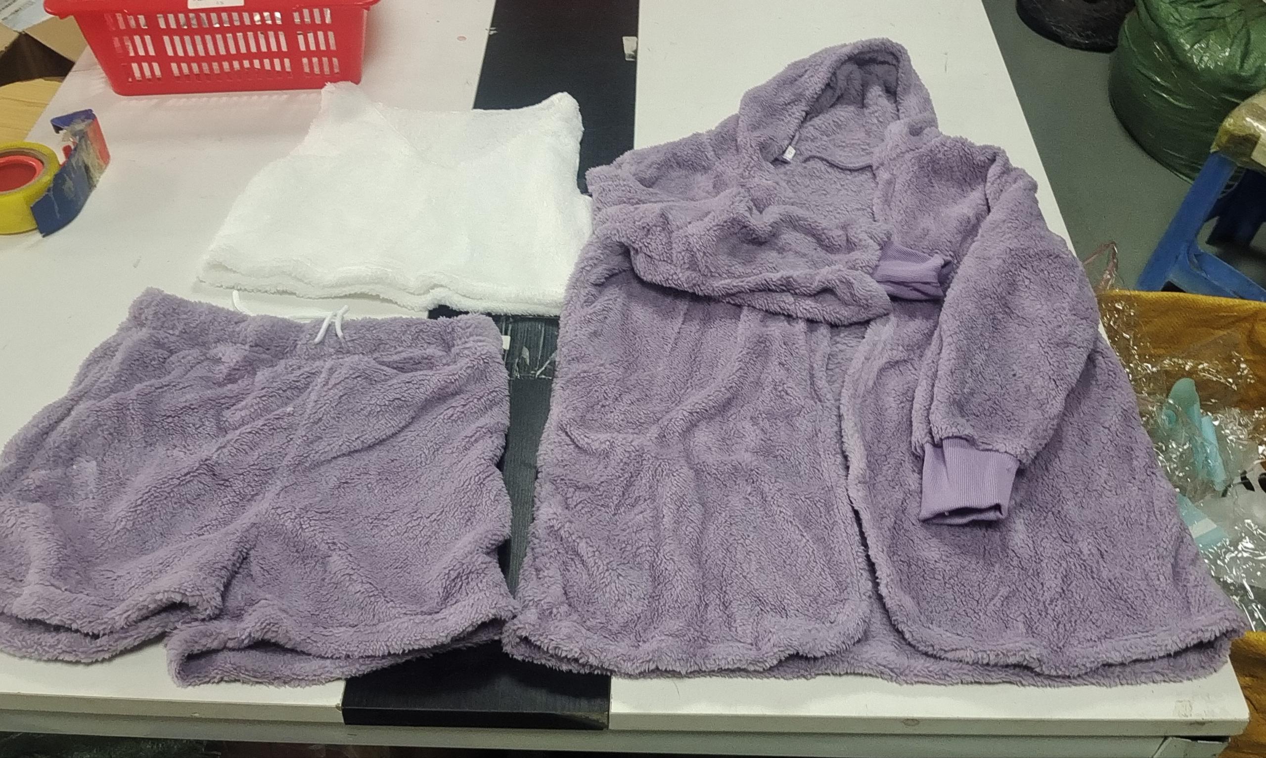 Women’s 3 Piece Loungewear – Long Sleeve Top & Shorts Set - Image 13